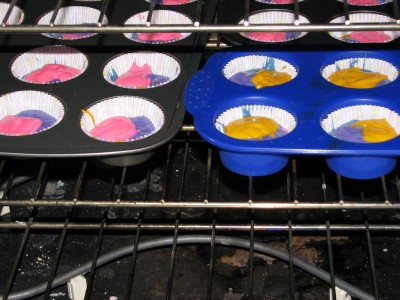 Rainbow Cupcakes Cooking