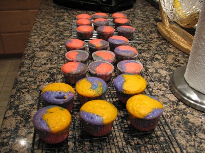 Rainbow Cupcakes Finished