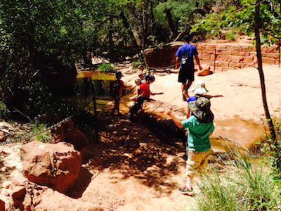 Kids at the 2nd Emerald Pool