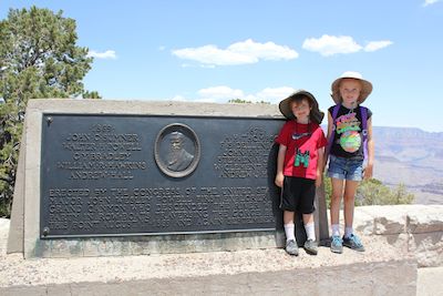 The Kids in front of Something HIstorical